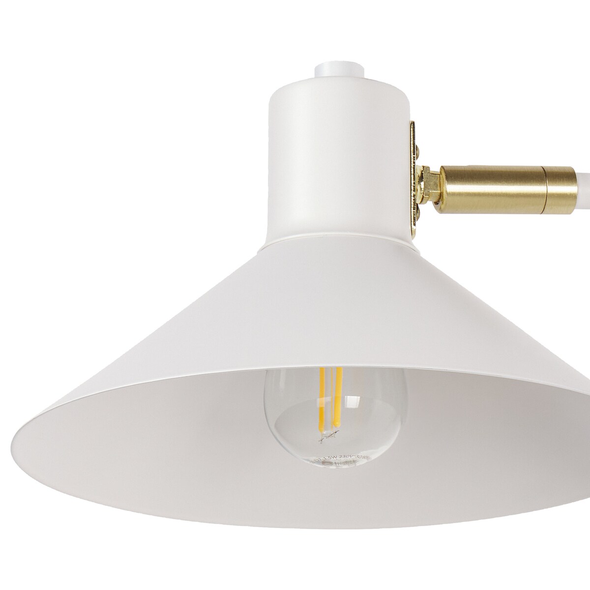 Lampa ścienna BALIEM Biały Metal Regulowana