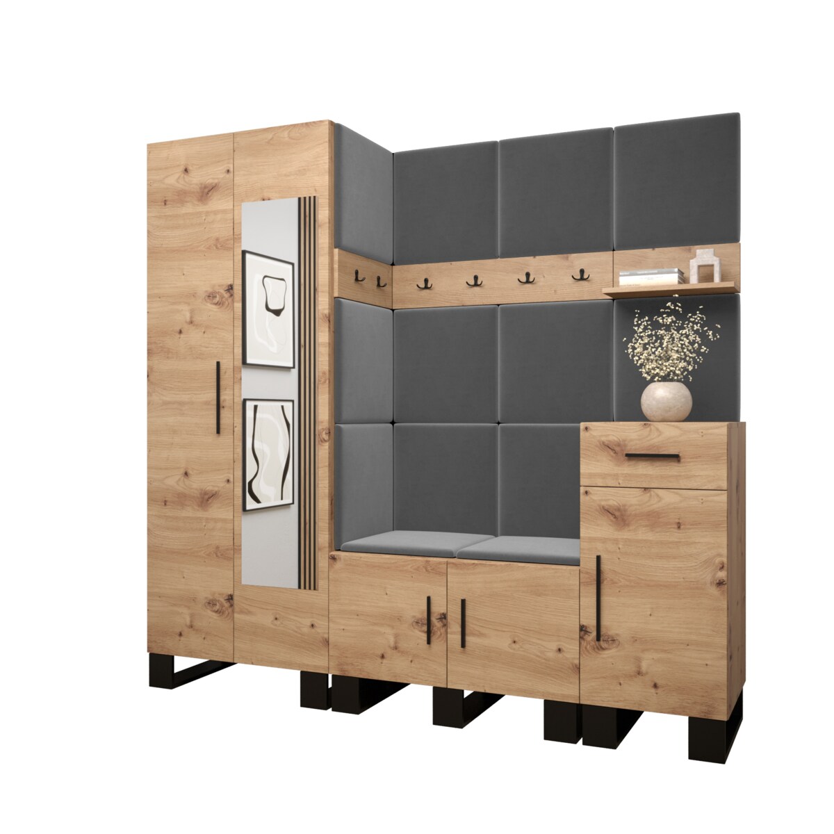 Garderoba do przedpokoju Abiks ARTIN 13 artisan+manila16