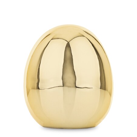 Dekoracja - złote jajko 12x10 cm z dolomitu VANRO - II