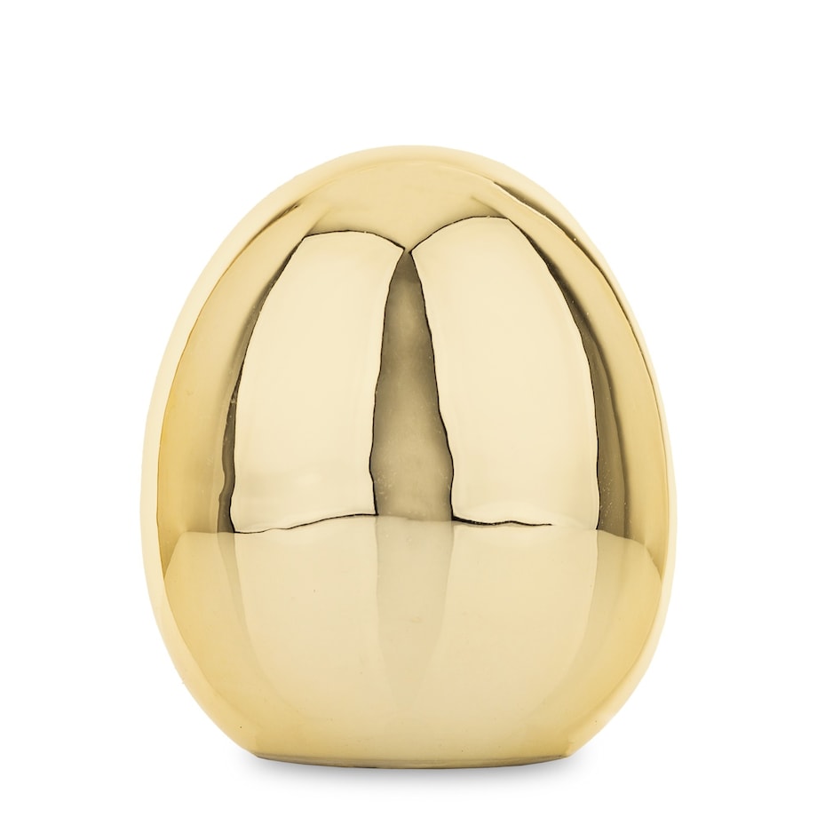 Dekoracja - złote jajko 12x10 cm z dolomitu VANRO - II