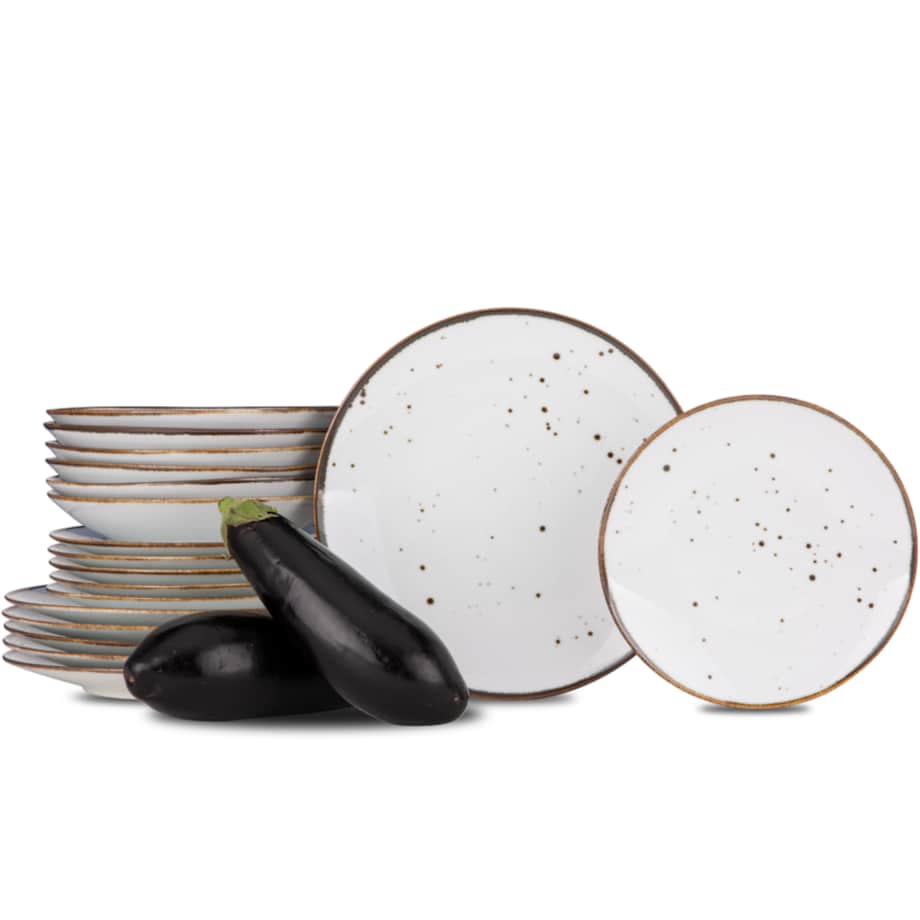 Konsimo ALUMINA Serwis obiadowy 6os. (18el.)