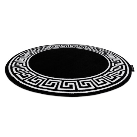 Dywan HAMPTON Grecos koło czarny koło 200 cm