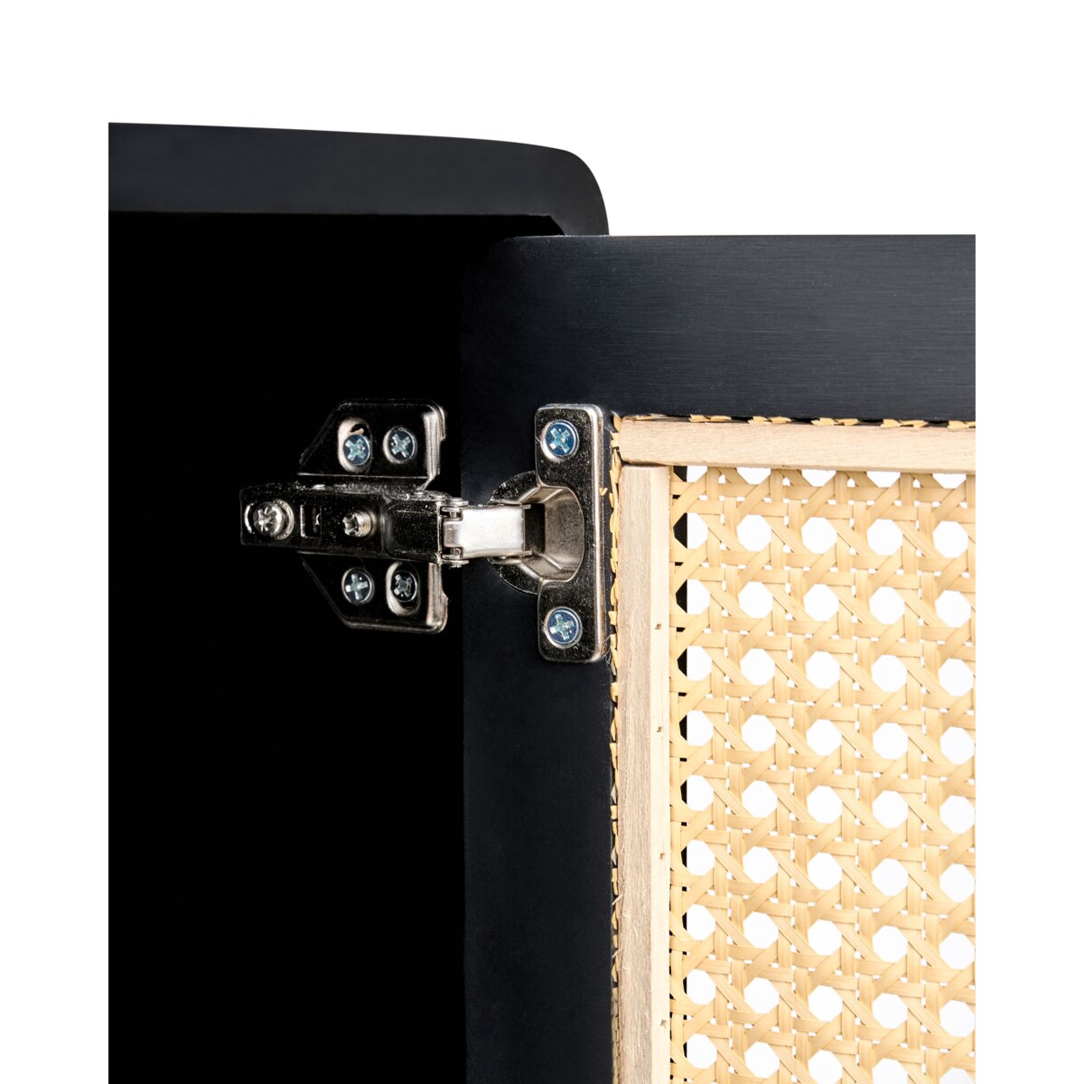 Szafka nocna LEFROY Drewno Czarny