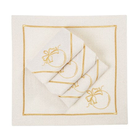 Serwetki Christmas Bauble Goldenline - 6 sztuk