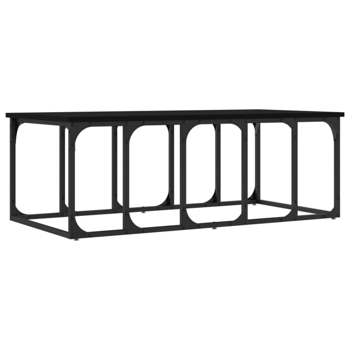 vidaXL Stolik kawowy, czarny, 100x50x35,5 cm, materiał drewnopochodny