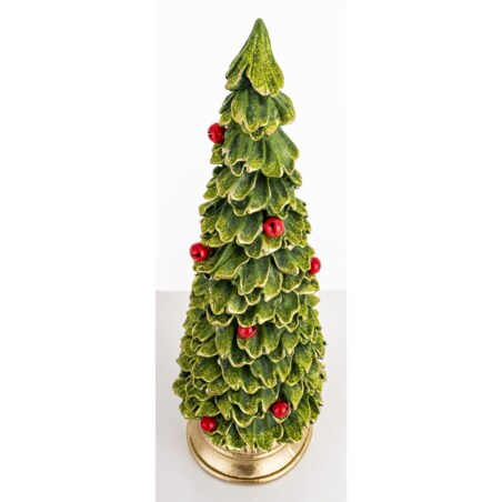Choinka zielona ze złotą podstawą 40x15x15 cm CHRISTMAS TREE
