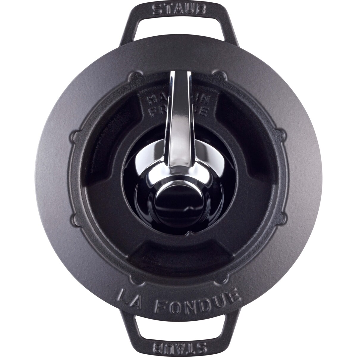 Zestaw do fondue Staub - 20 cm, Czarny