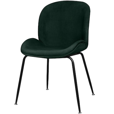 Krzesło tapicerowane welurowe do salonu jadalni zielone
