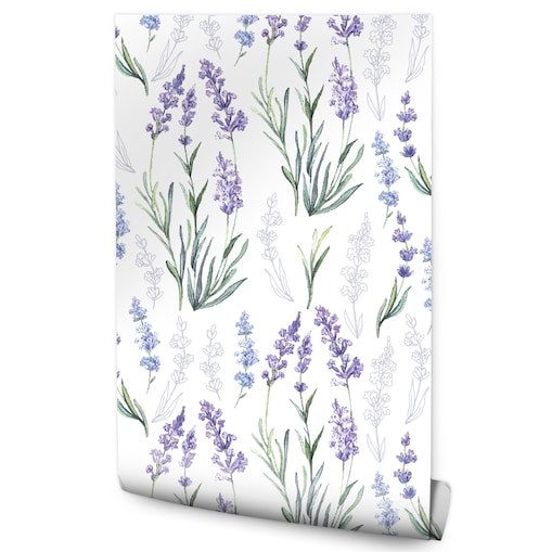 Tapeta lawenda fioletowe kwiaty natura