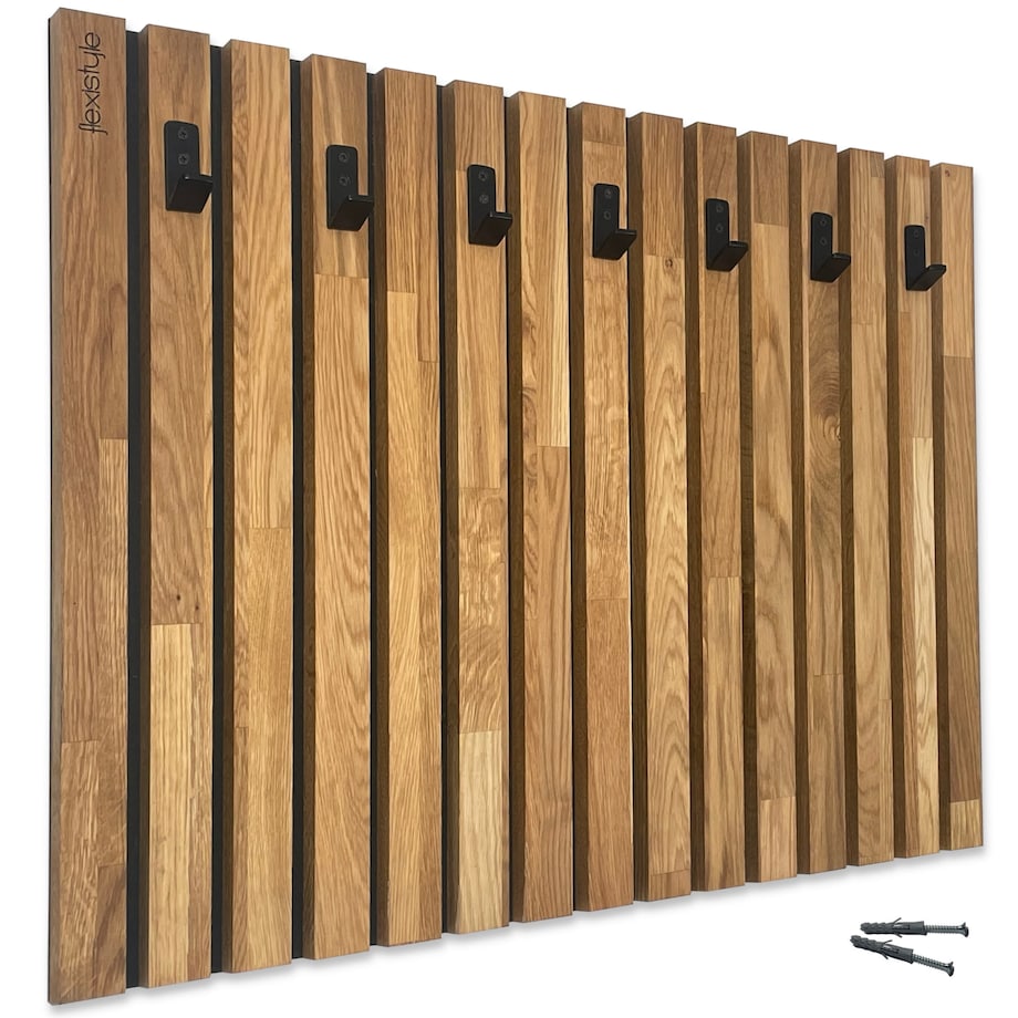 Drewniany wieszak na ubrania Lamele 80cm