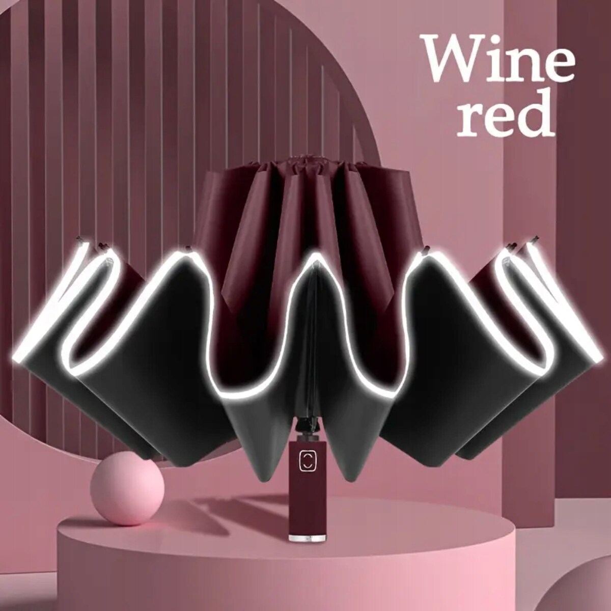 Stylowy Elitarny PARASOL EKSLUZYWNA PARASOLKA Parasol ODBLASKOWA LAMÓWKA