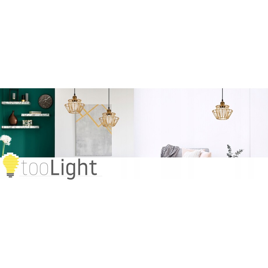 Lampa Sufitowa Wisząca Retro Druciana Vintage