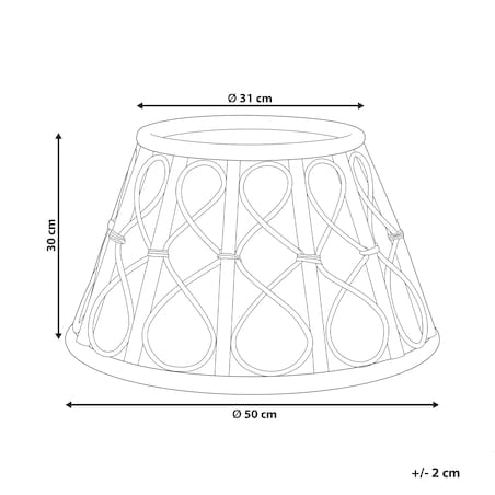 Osłonka pod choinkę AVENT Rattan Naturalny 50 cm