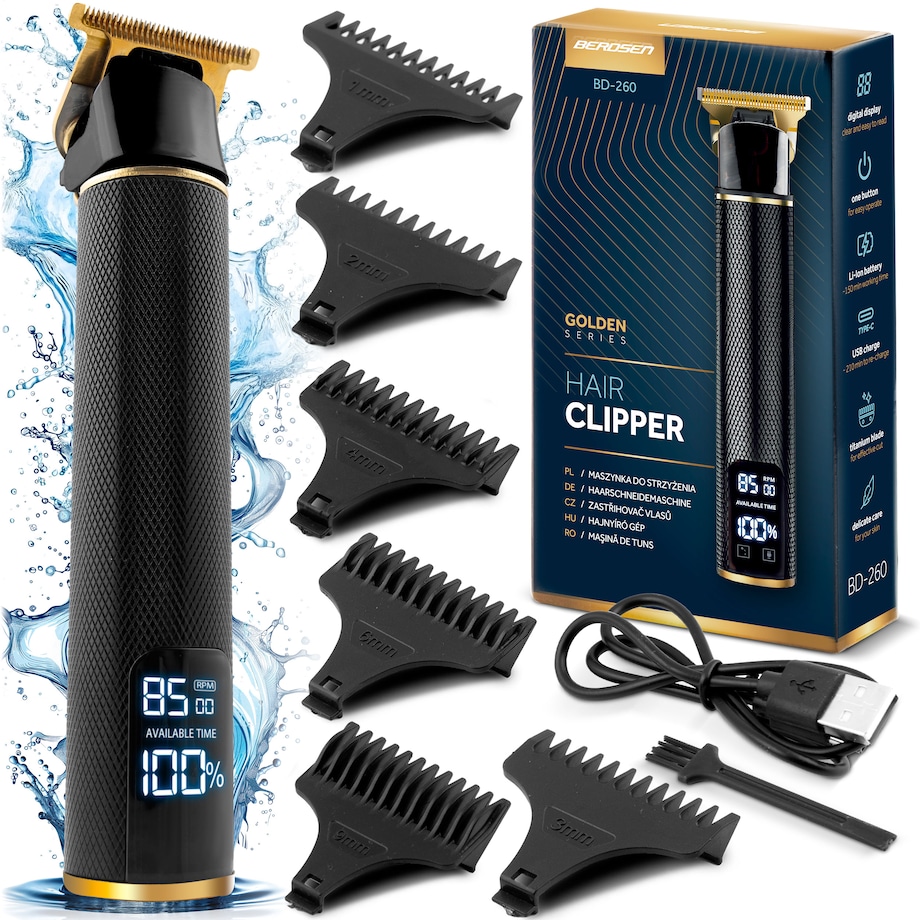 Maszynka do strzyżenia włosów brody Berdsen BD-260 czarna