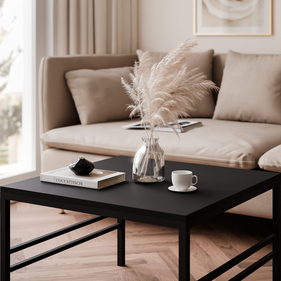 Stolik kawowy CZARNY 60cm FORMA