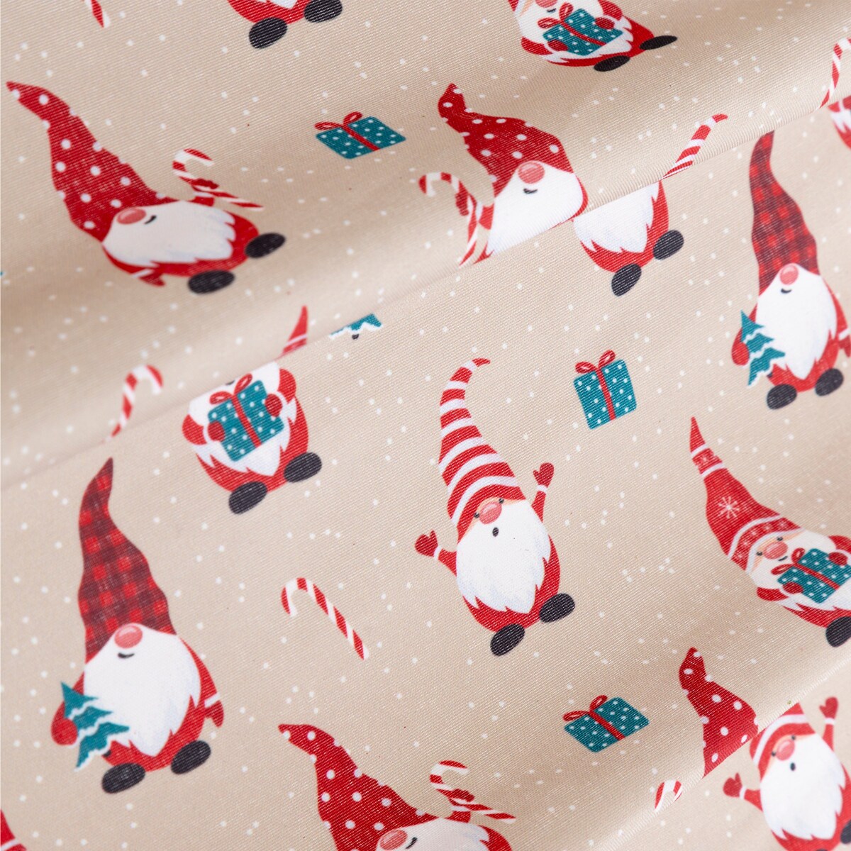 Bieżnik na stół, skrzaty świąteczne, 28 x 300 cm