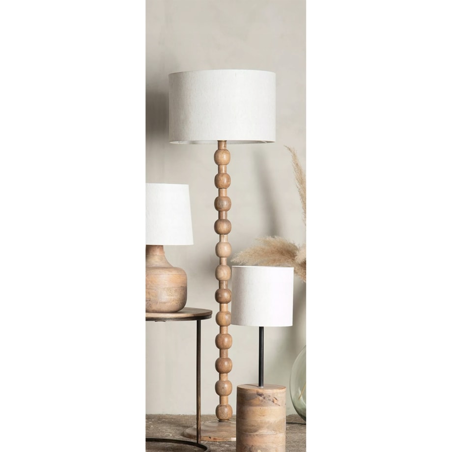 KLOSZ DO LAMPY STOJĄCEJ podłogowej WALEC ABAŻUR biały okrągły 40cm