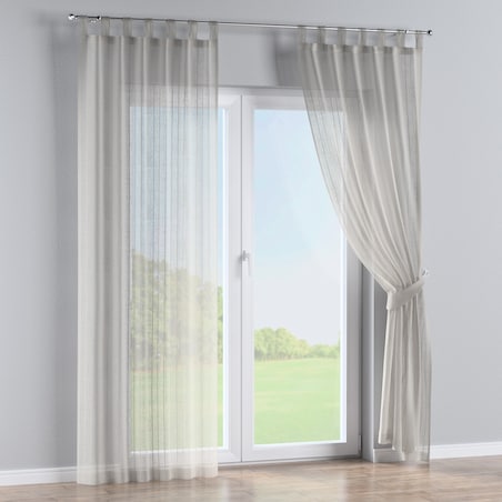 Zasłona na szelkach 1 szt. 130x260 beżowy