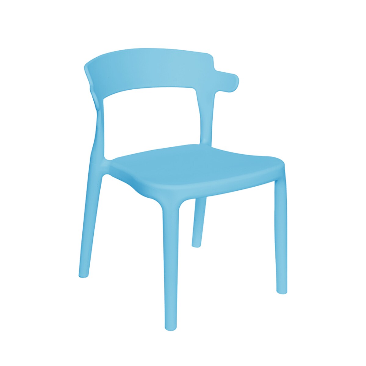 Krzesło dla dzieci plastikowe stabilne dziecięce niebieskie