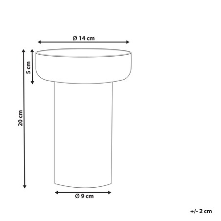 Wazon na kwiaty PLATANIA Szkło 20 cm Pomarańczowy