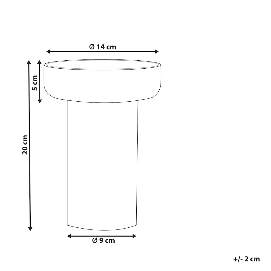 Wazon na kwiaty PLATANIA Szkło 20 cm Pomarańczowy