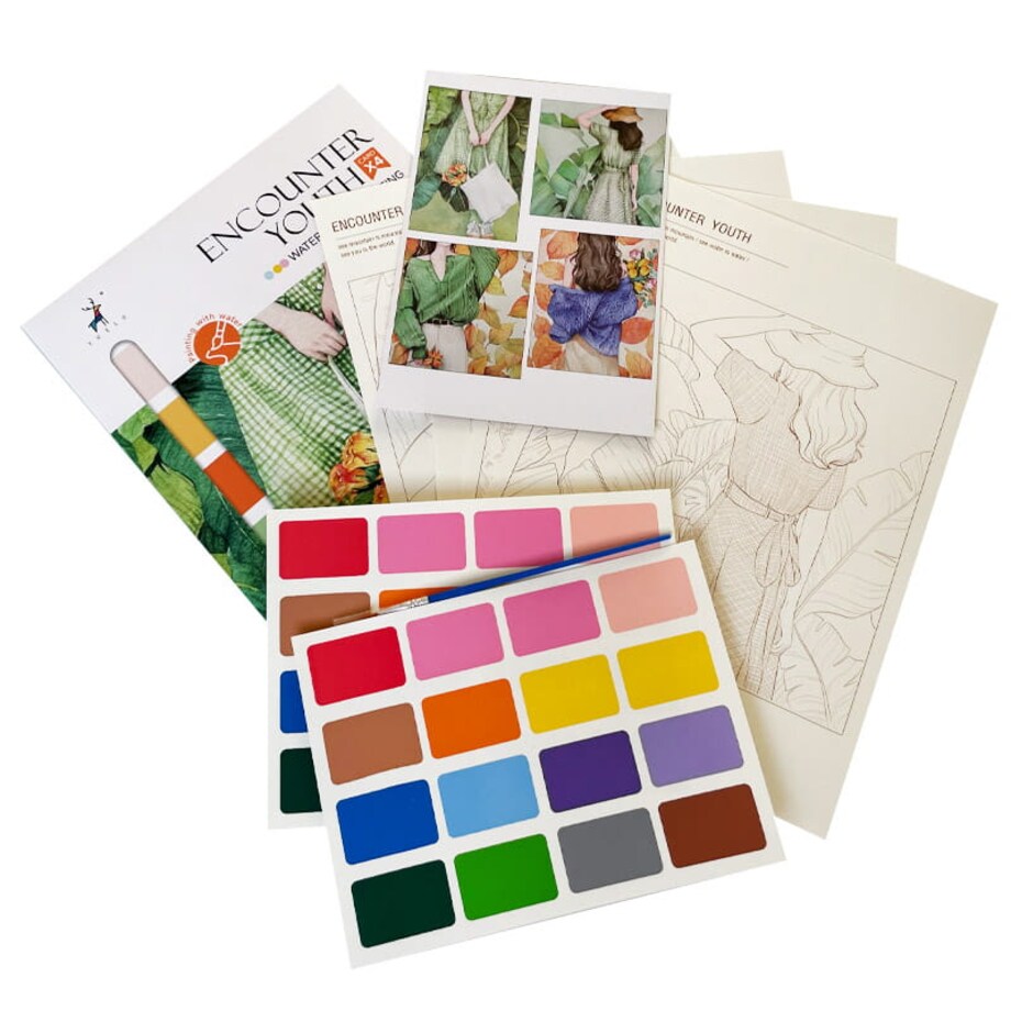 Malowanie akwarelą - Powiew młodości - 4 elementy