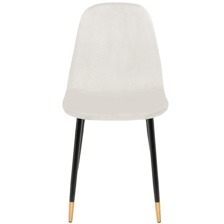 Krzesło tapicerowane welurowe pikowane beżowe do salonu jadalni