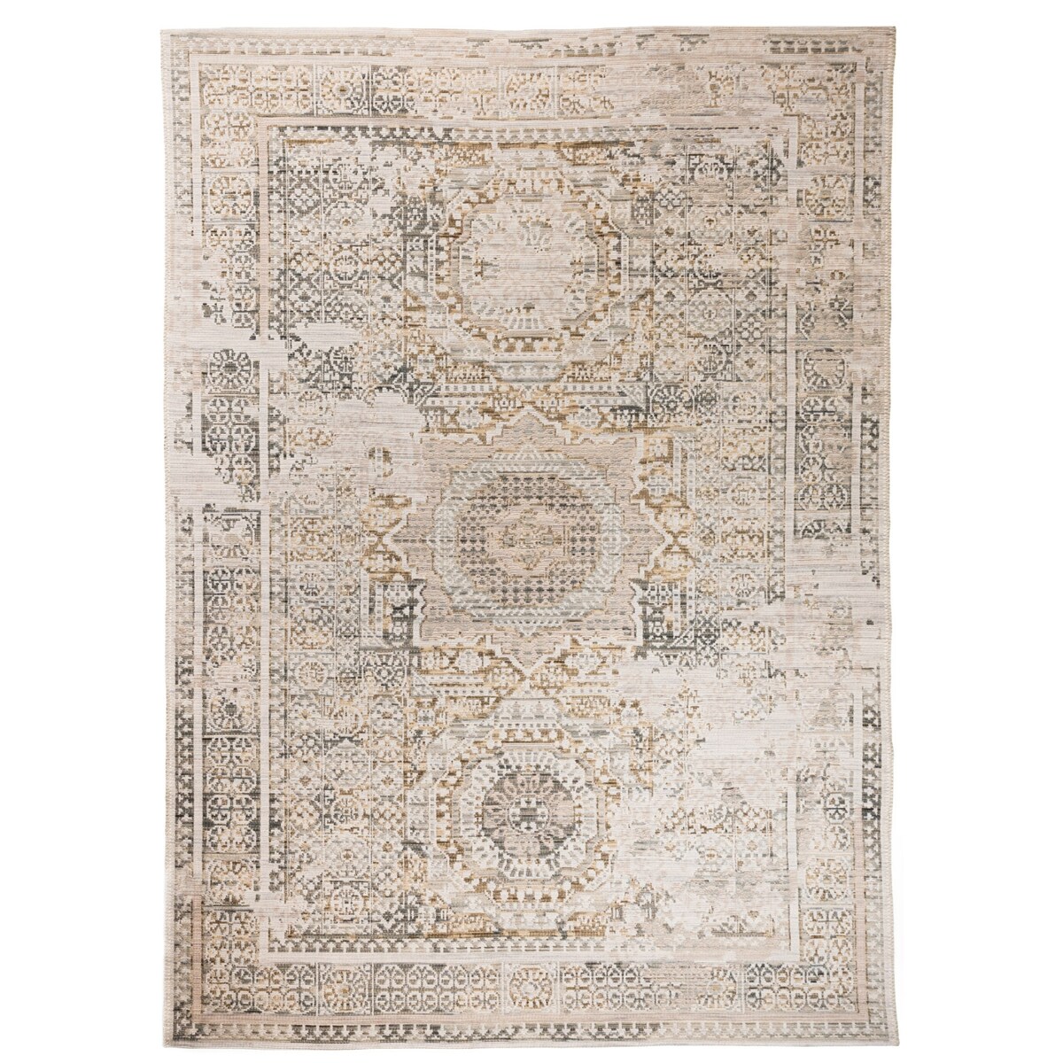 Dywan Wełniany Sahara 120x180 cm Klasyczny Vintage Beżowy