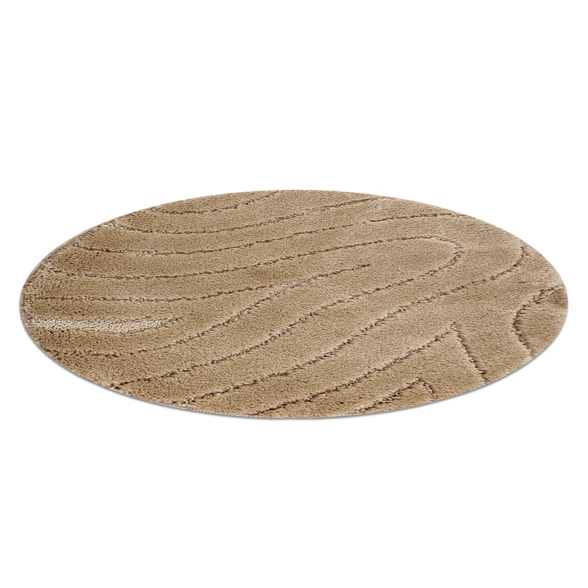 Dywan łazienkowy SUPREME koło WAVES fale, koło 67 cm