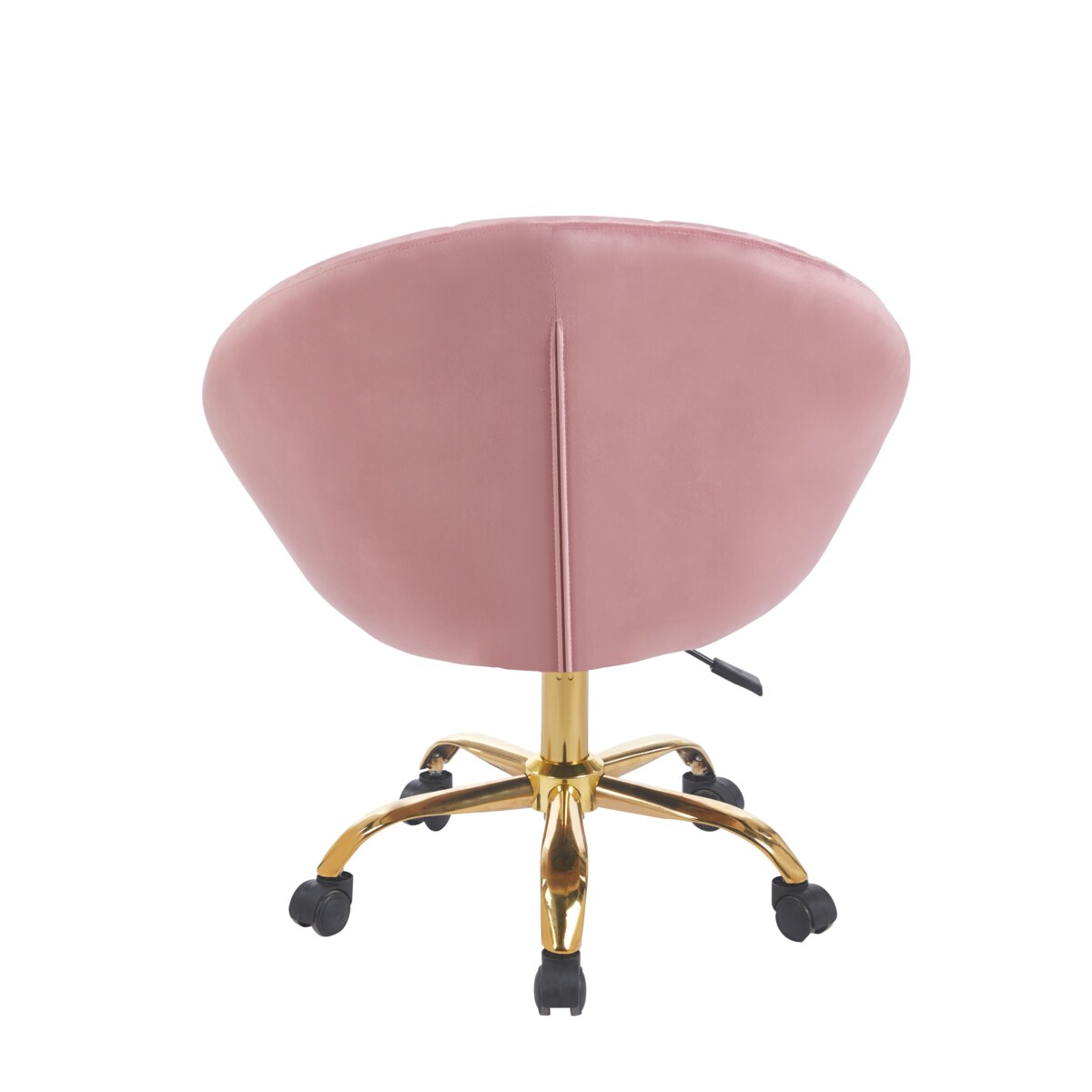 Fotel podnoszony ELEGANCKI obrotowy WELUR na kółkach RUNDO różowy JUMIhome