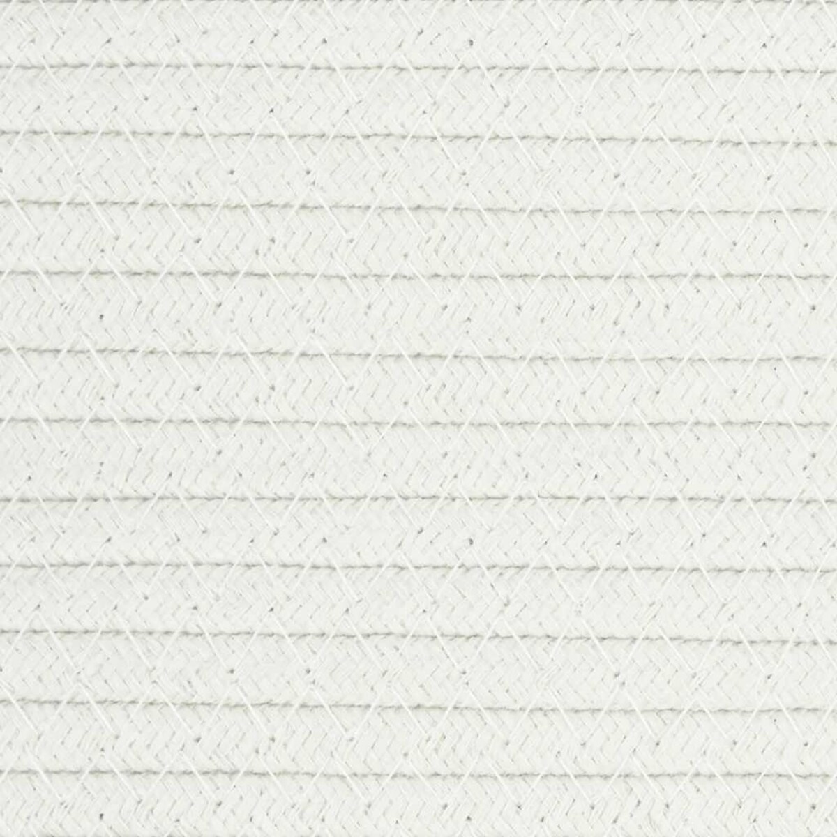 vidaXL Kosz do przechowywania, biały, Ø38x36 cm, bawełna