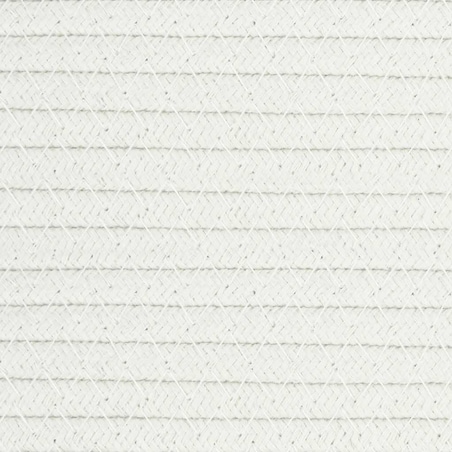 vidaXL Kosz do przechowywania, biały, Ø38x36 cm, bawełna