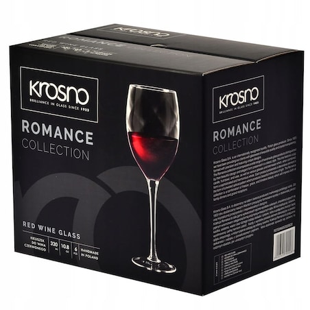 Kieliszki do Wina Czerwonego 320 ml Romance Krosno