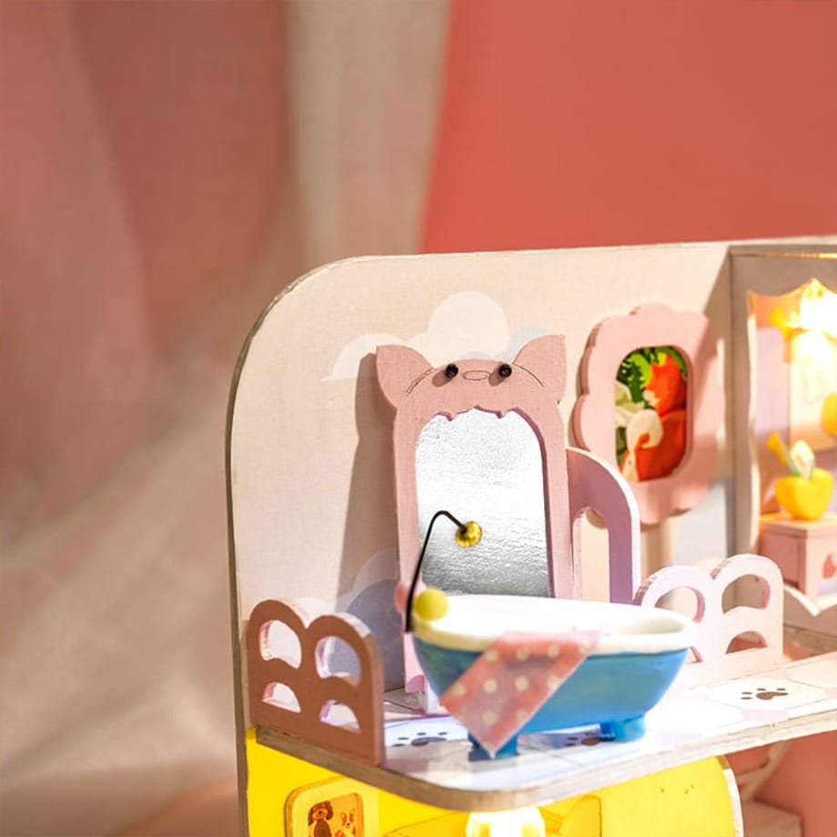 Miniaturowy domek - Kocia łapka
