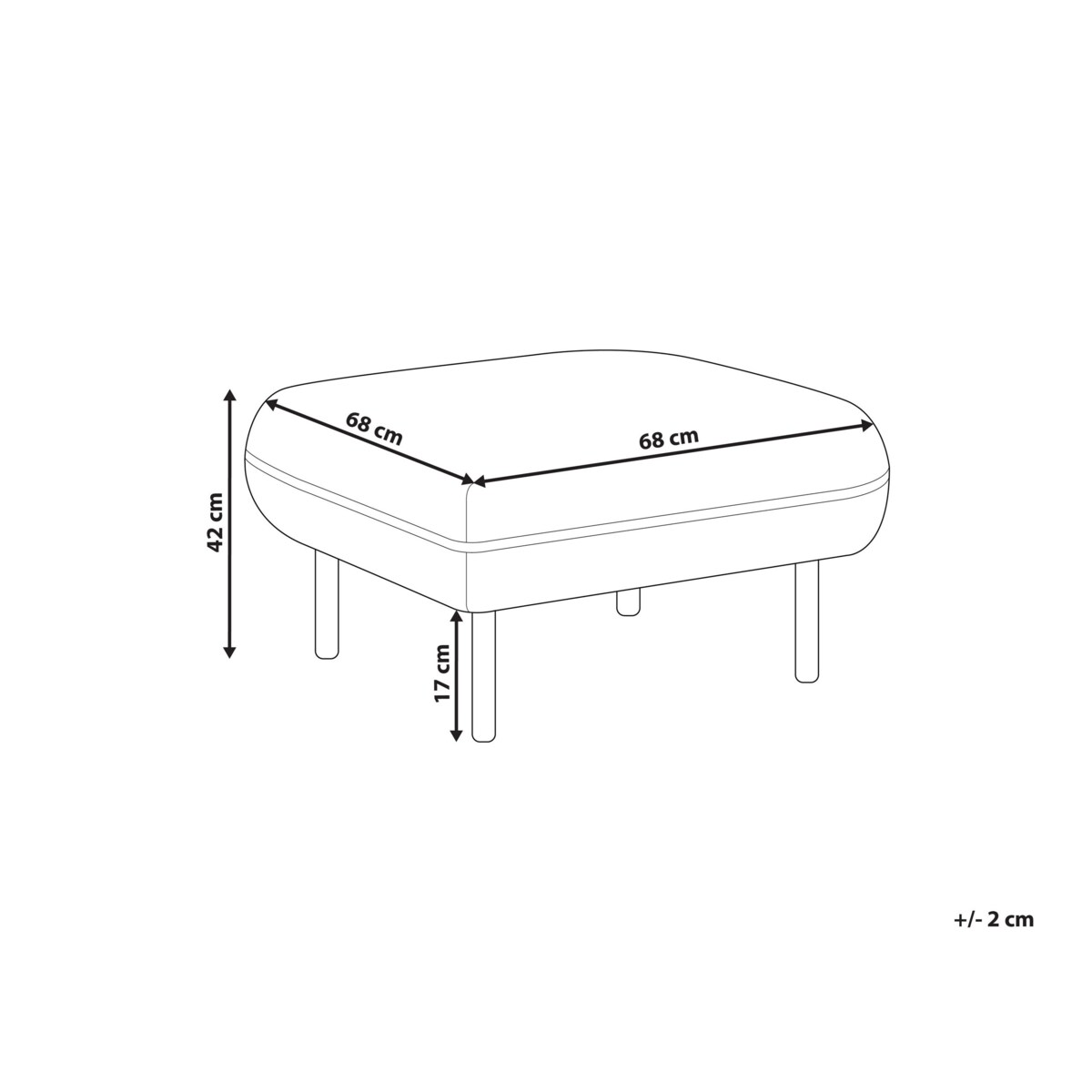Otomana jasnobeżowa TONSBERG