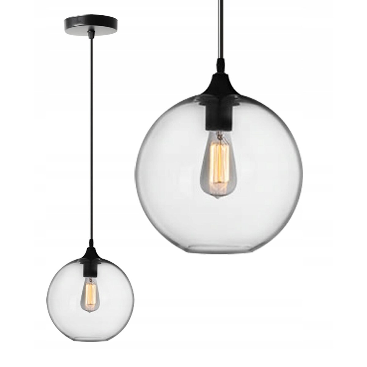 Lampa Sufitowa Wisząca Szklana App311-1Cp Loft