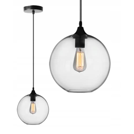 Lampa Sufitowa Wisząca Szklana App311-1Cp Loft