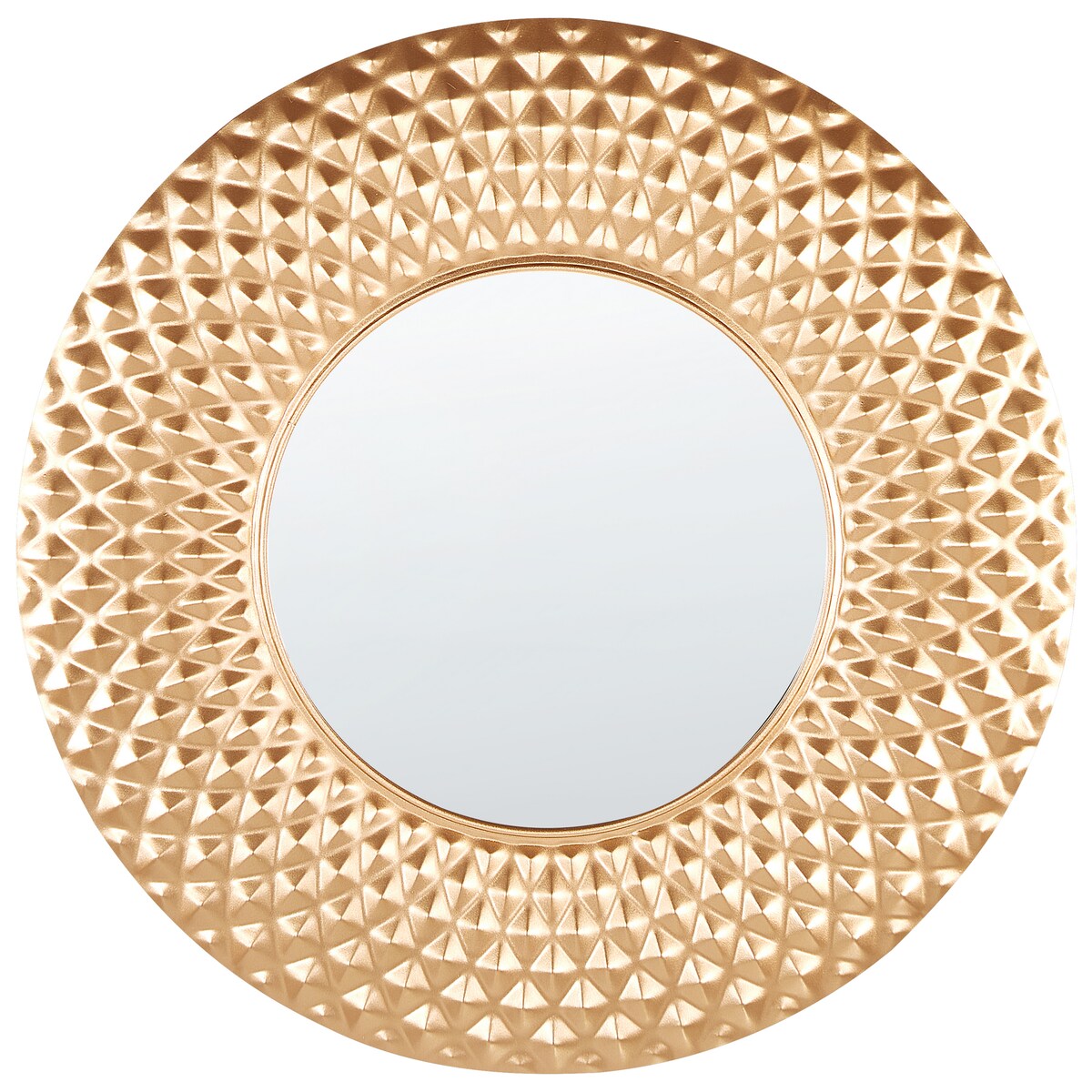 Lustro ścienne COMBE 60 cm 60 cm Metal Złoty