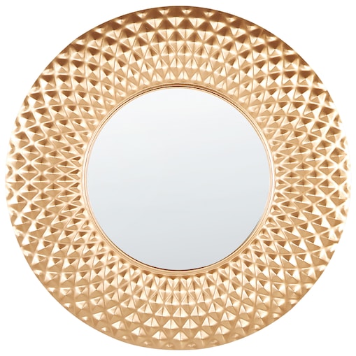 Lustro ścienne COMBE 60 cm 60 cm Metal Złoty