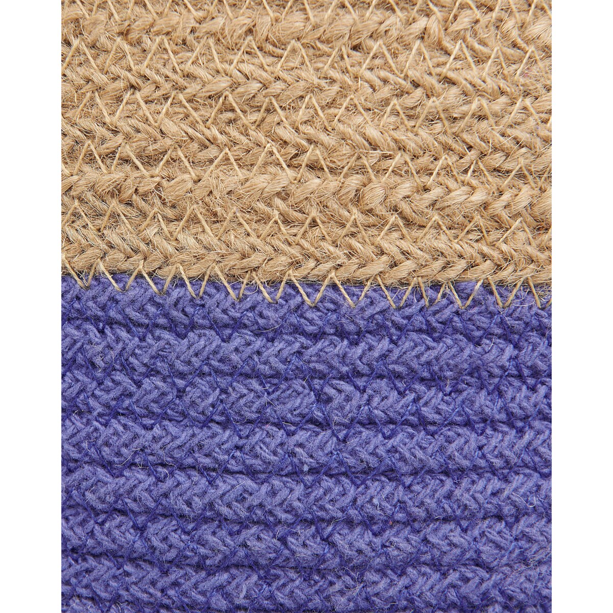 Zestaw 2 koszy jutowych beżowo-fioletowy BULANIK