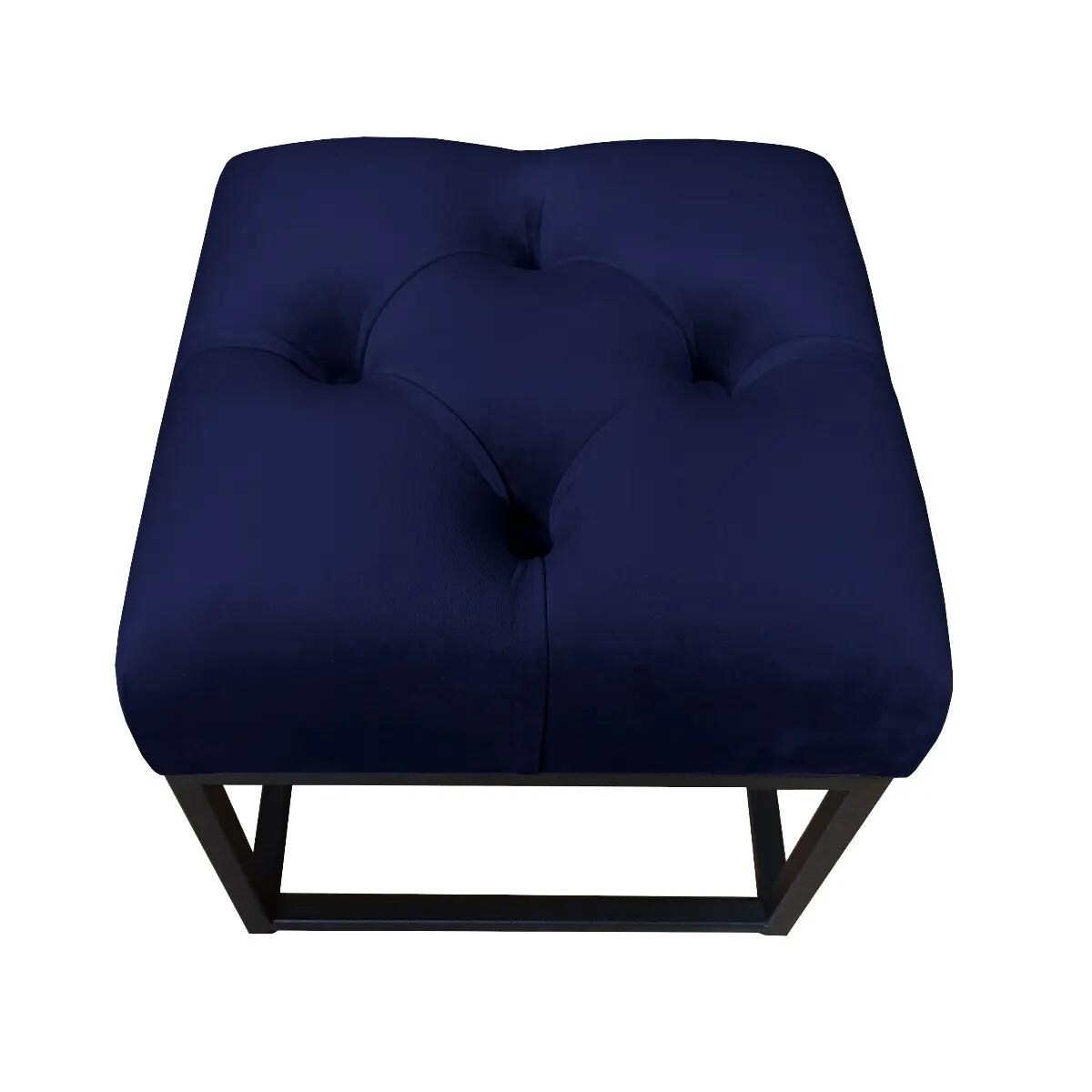 Pufa CHARLIE MG VELVET granatowa