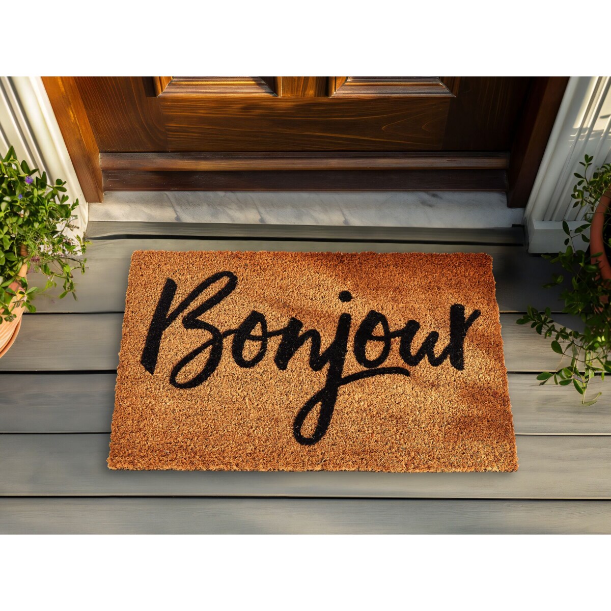 Wycieraczka kokosowa 40 x 60 cm naturalna ASIR