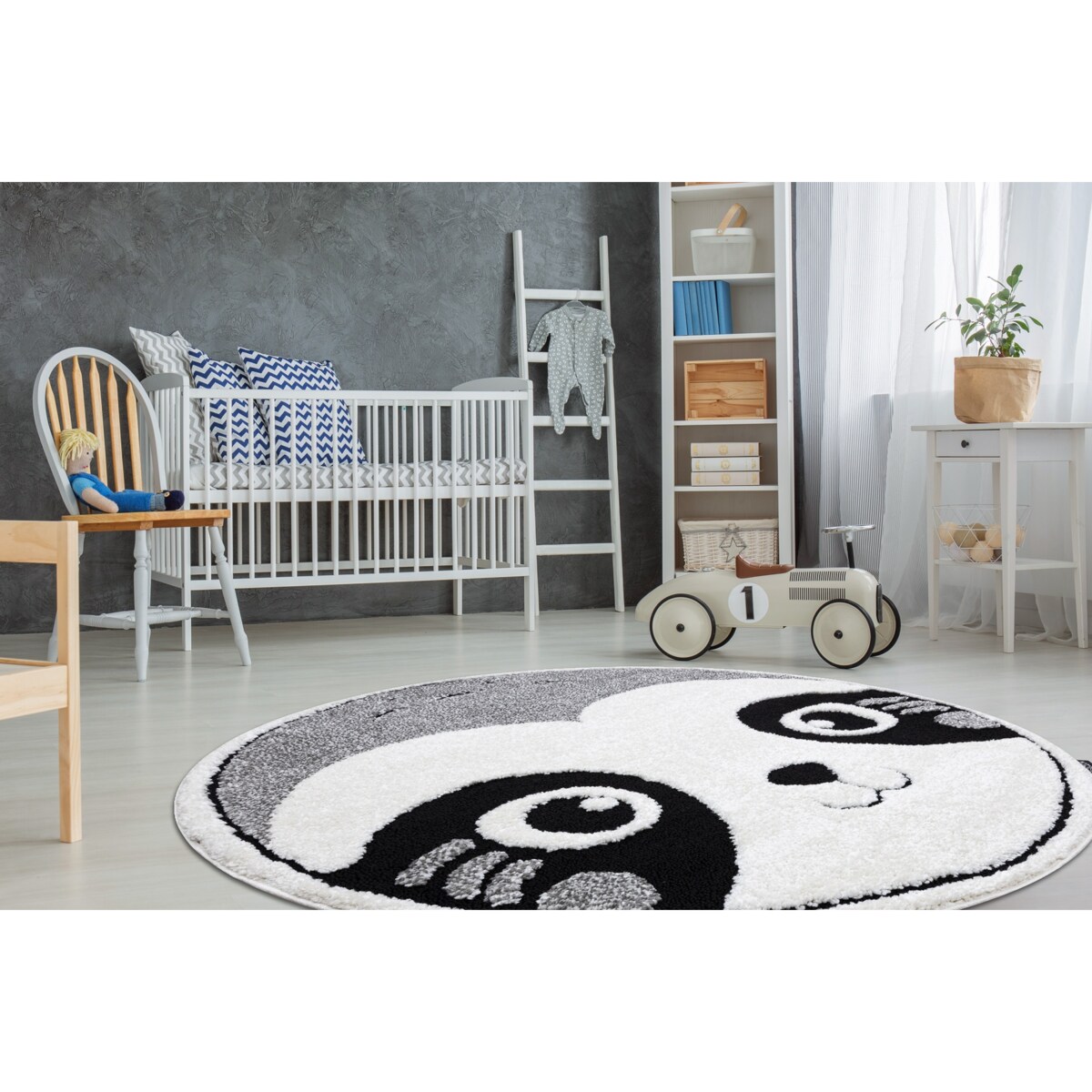 Dywan dziecięcy JOY Koło Panda miś, dla koło 160 cm