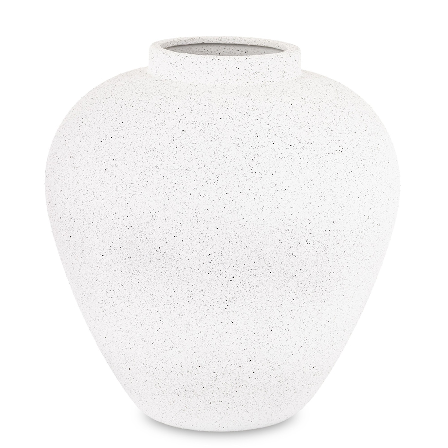 Wazon ceramiczny 26x21x21 cm FLORIDA biały