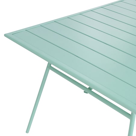 Stół ogrodowy TERENZO 160 cm 90 cm Metal Miętowy