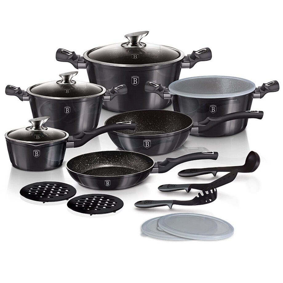 Zestaw garnków i patelni z powłoką marmurową Berlinger Haus BH-6887