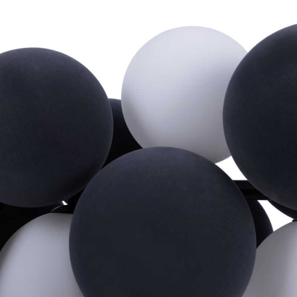 Lampa kulista wiesząca Vino ABR-GRAPPA-H-S Abruzzo balls czarne białe