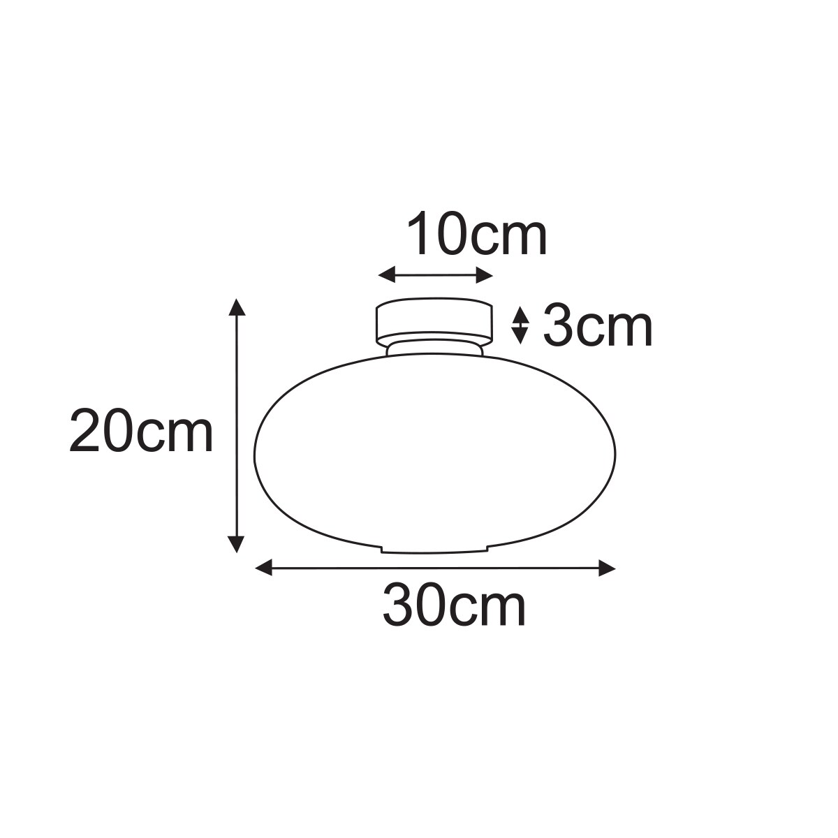 Lampa sufitowa K-5674 z serii DROP