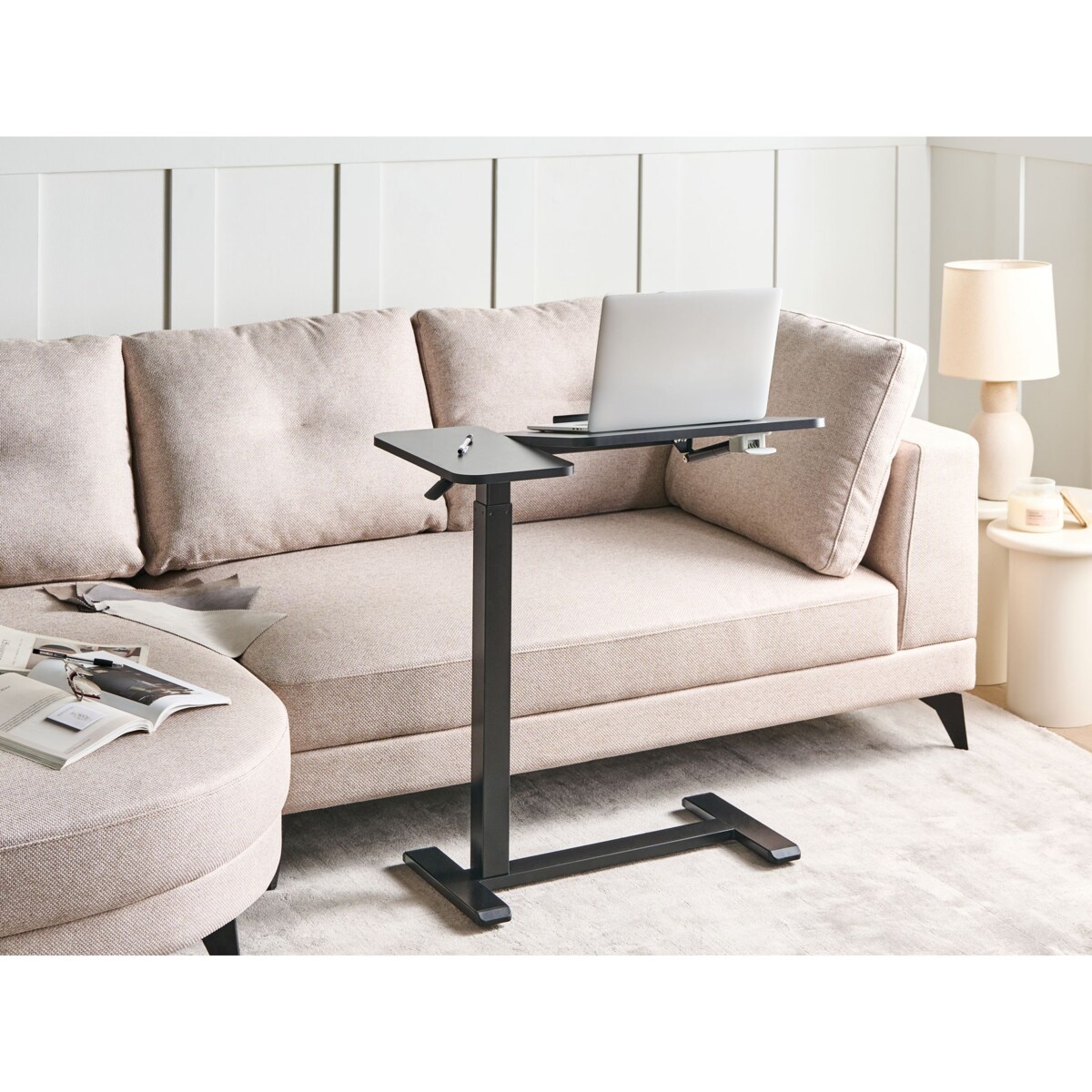 Regulowany stolik pod laptopa SCHOLA Czarny 70 cm 40 cm