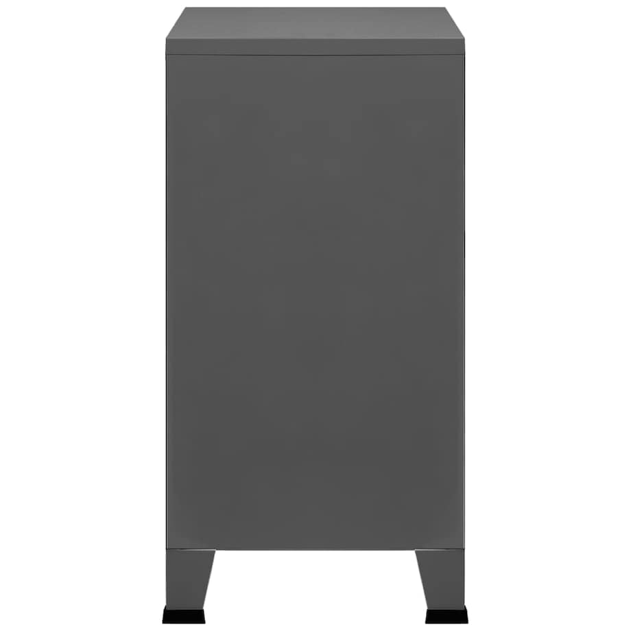 vidaXL Industrialna szafka, antracytowa, 75x40x80 cm, stalowa